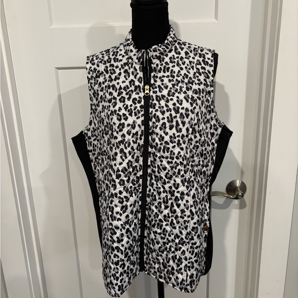 Vest light weight Black and white leopard print - Picture 1 of 6
